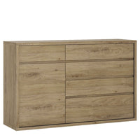 Thumbnail for Oak 1 Door 5 Drawer Storage Cupboard