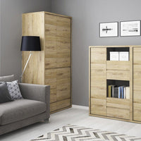 Thumbnail for Modern Handle Free 1 Door 6 Drawer Storage Cupboard 123cm Tall 86cm Wide