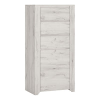 Thumbnail for White Oak 1 Door 3 Drawer Chest