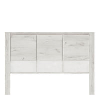 Thumbnail for Modern White Crafted Oak Effect Top Unit for Desk 3 Doors 3 Shelves