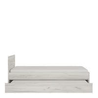 Thumbnail for White Wash Oak Single 3ft Guest Bed with Underbed Drawer