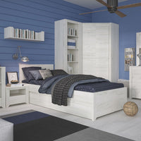 Thumbnail for White Wash Oak Single 3ft Guest Bed with Underbed Drawer