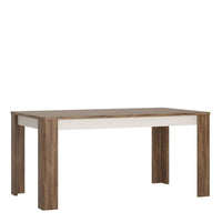 Thumbnail for Dark Oak Large Extending Dining Table 160 to 200cm With High Gloss Fronts