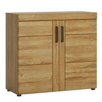 Thumbnail for Small Oak 2 Door Storage Cabinet High Quality 93cm Wide