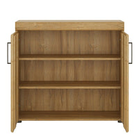 Thumbnail for Small Oak 2 Door Storage Cabinet High Quality 93cm Wide