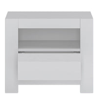 Thumbnail for Novi 1 Drawer Bedside Table in Alpine White