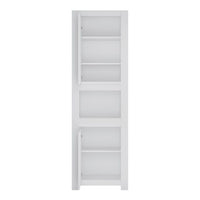 Thumbnail for Tall Narrow Alpine White Chiffonier 2 Door Cabinet