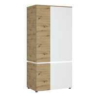 Thumbnail for Luci 4 door wardrobe in White and Oak