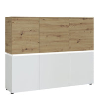 Thumbnail for Luci 6 door cabinet in White and Oak