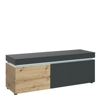 Thumbnail for Luci 1 door 2 drawer 150 cm TV unit in Platinum and Oak