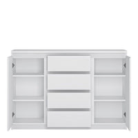 Thumbnail for Fribo 2 door 4 drawer sideboard in White