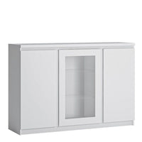 Thumbnail for Fribo 3 door sideboard (Glazed centre) in White