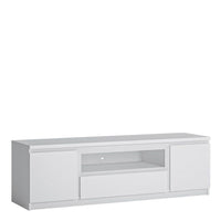 Thumbnail for Fribo 2 door 1 drawer 166 cm wide TV cabinet in White