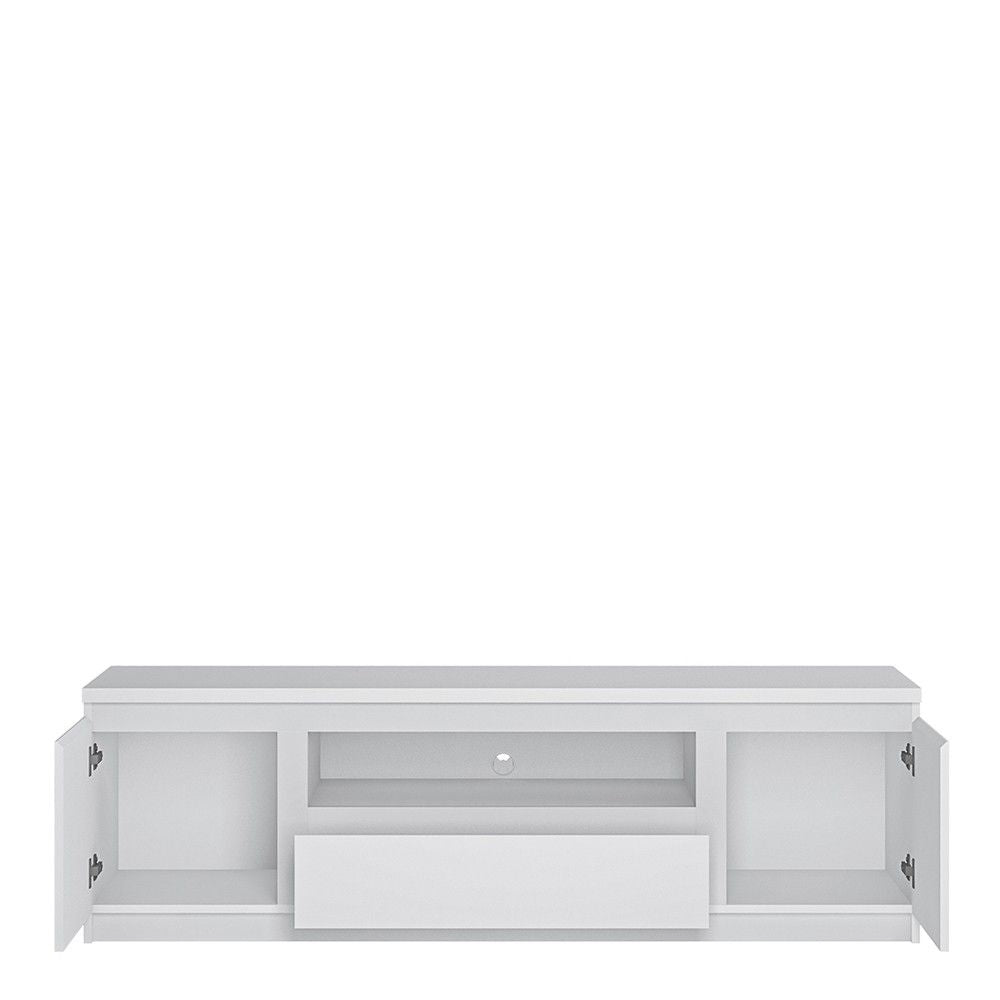 Fribo 2 door 1 drawer 166 cm wide TV cabinet in White