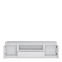 Thumbnail for Fribo 2 door 1 drawer 166 cm wide TV cabinet in White