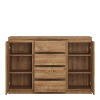 Thumbnail for Fribo 2 door 4 drawer sideboard in Oak