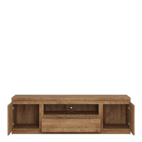 Thumbnail for Fribo 2 door 1 drawer 166 cm wide TV cabinet in Oak