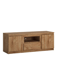 Thumbnail for Fribo 2 door 1 drawer 136 cm wide TV cabinet in Oak