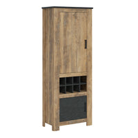 Thumbnail for 2 door cabinet With wine rack in Chestnut and Matera Grey