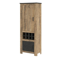 Thumbnail for 2 door cabinet With wine rack in Chestnut and Matera Grey