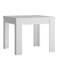 Thumbnail for White and High Gloss 90 to 180cm Small Square Extending Dining Table