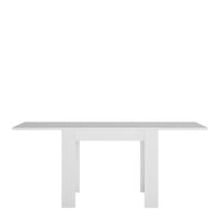 Thumbnail for White and High Gloss 90 to 180cm Small Square Extending Dining Table