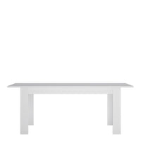 Thumbnail for White and High Gloss 160 to 200cm Large Extending Dining Table