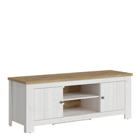 Thumbnail for Celesto 2 Door TV Unit in White and Oak