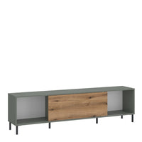 Thumbnail for Darwin TV Cabinet 1 Door 50cm High in Green Oak