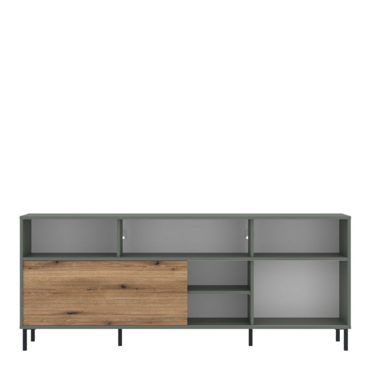 Darwin TV Cabinet 1 Door 73cm High in Green Oak