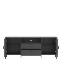 Thumbnail for Arundel TV Cabinet 2 Door 2 Drawer 158cm Wide in Green Grey