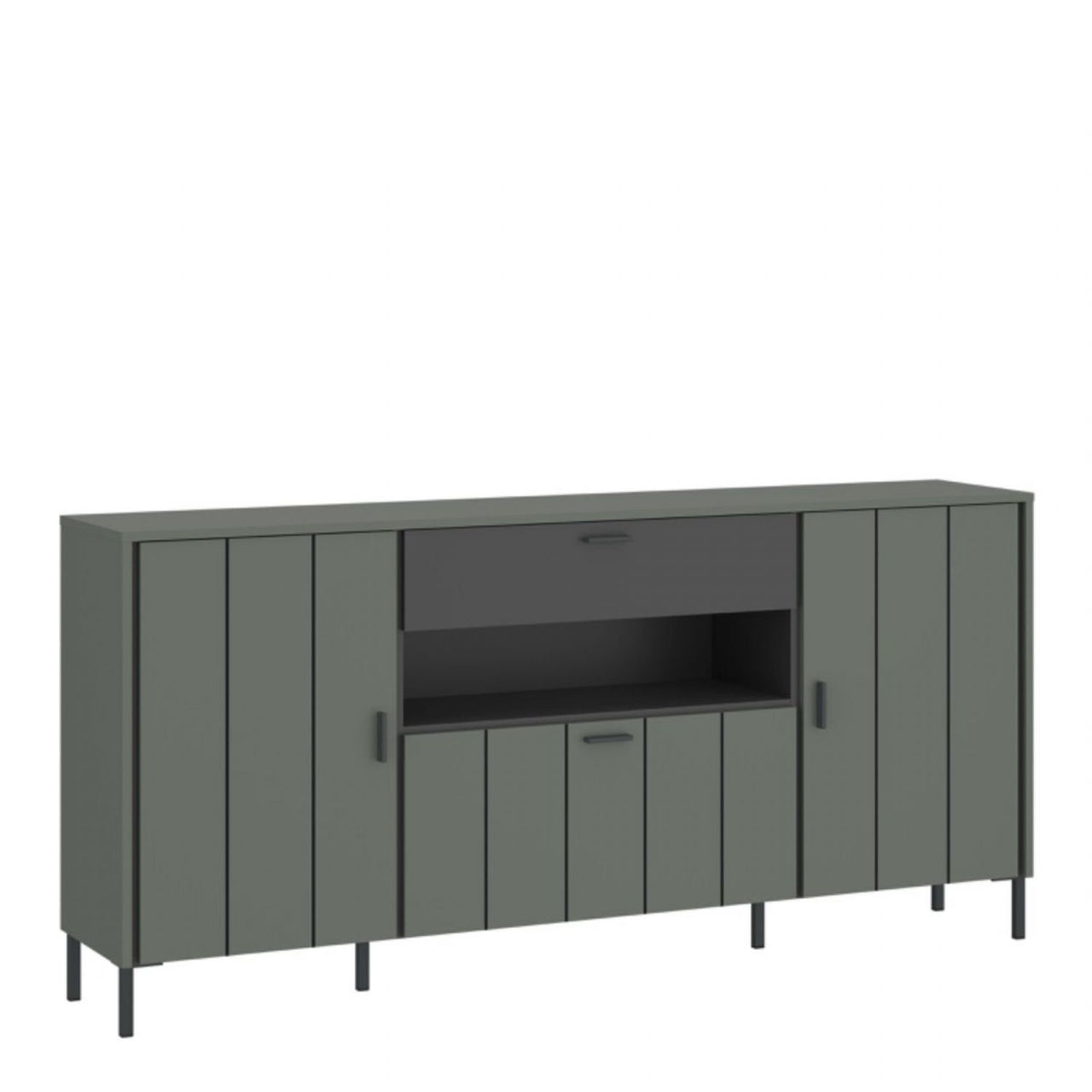 Arundel Sideboard 2 Door 1 Flap 1 Drawer in Green Grey