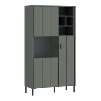 Thumbnail for Arundel 2 Door Display Cabinet in Green Grey