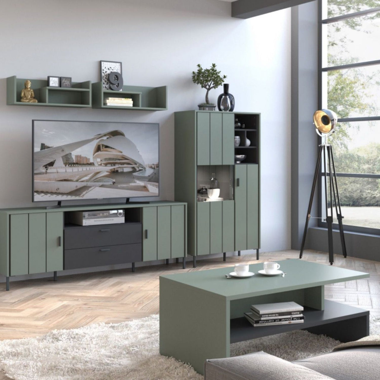 Arundel Shelf in Green