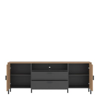 Thumbnail for Arundel TV Cabinet 2 Door 2 Drawer 173cm Wide in Oak Grey