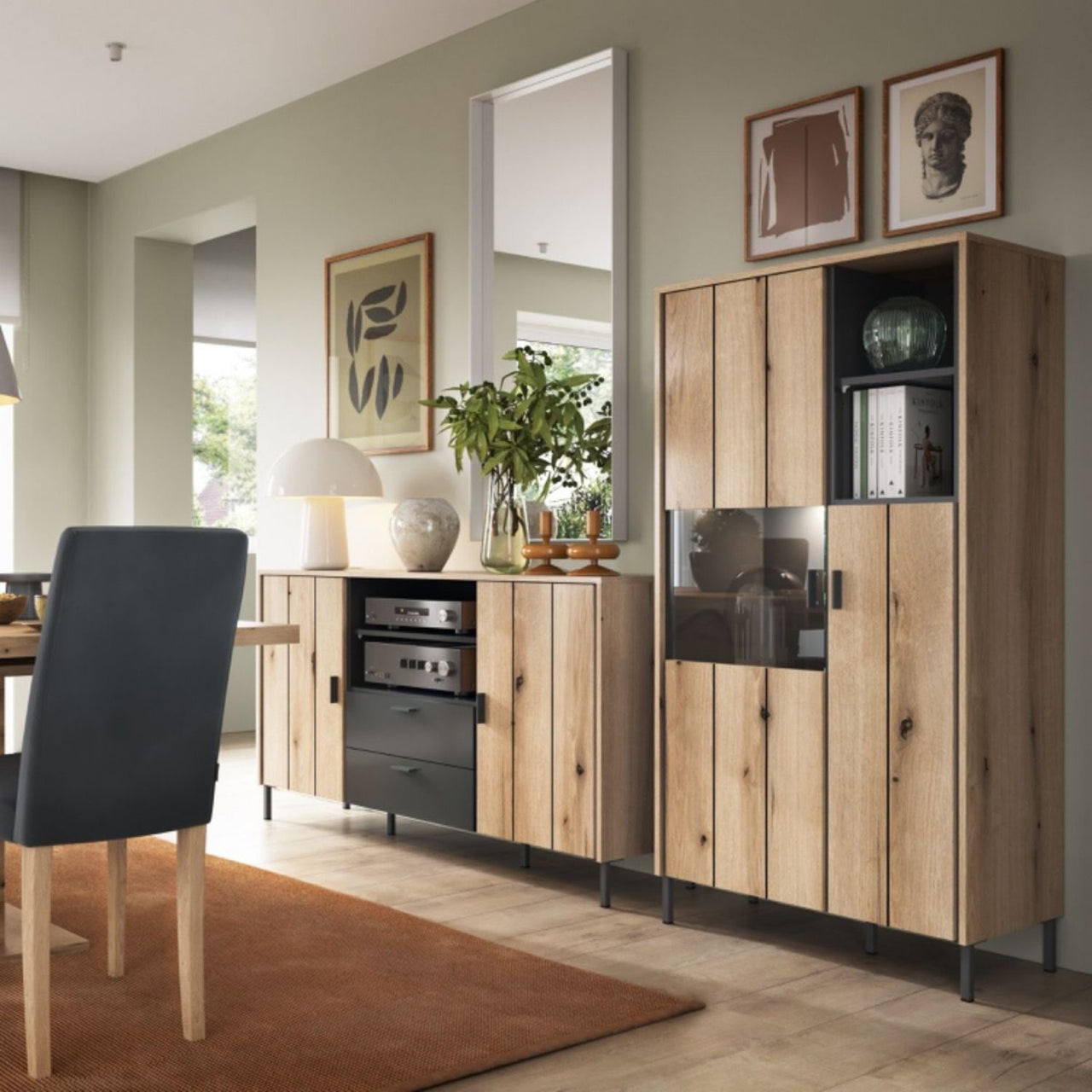 Arundel Sideboard 2 Door 2 Drawer in Oak Grey