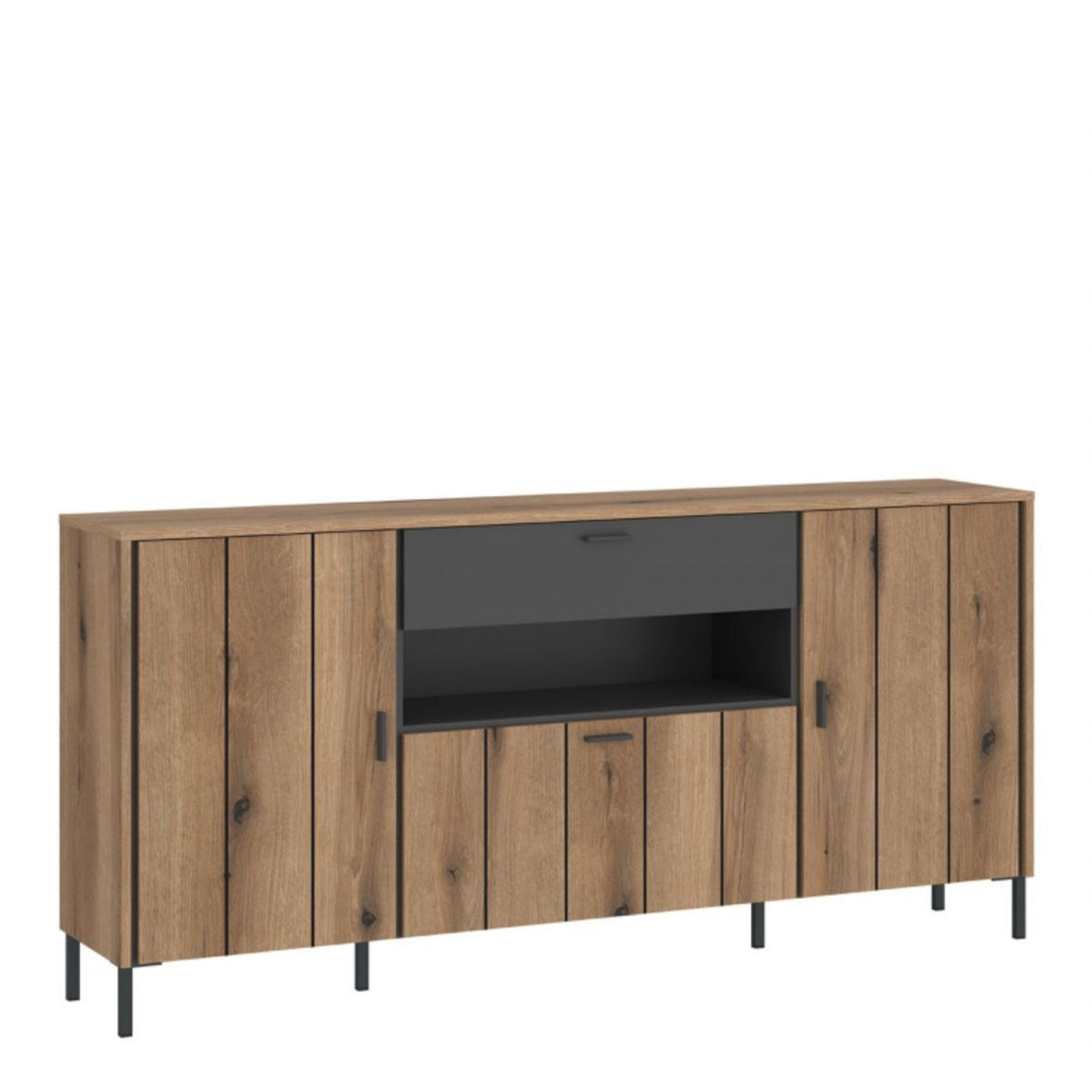 Arundel Sideboard 2 Door 1 Flap 1 Drawer in Oak Grey