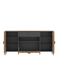 Thumbnail for Arundel Sideboard 2 Door 1 Flap 1 Drawer in Oak Grey