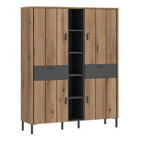 Thumbnail for Arundel Wardrobe 4 Door 2 Drawer in Oak Grey