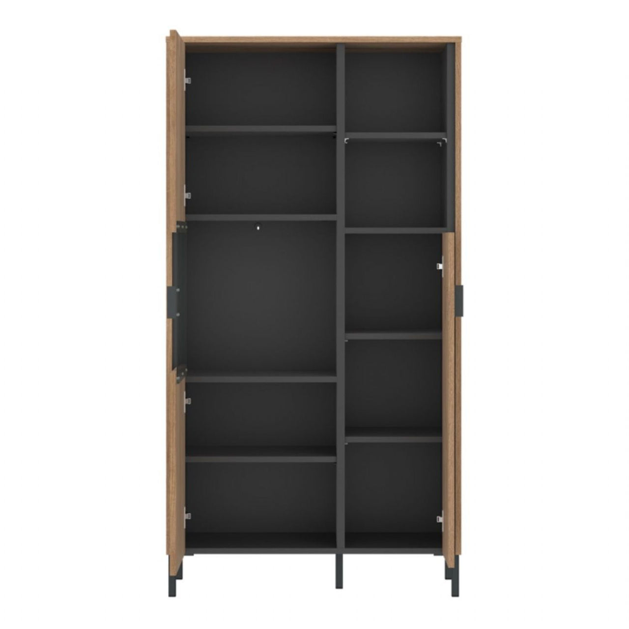 Arundel 2 Door Display Cabinet in Oak Grey