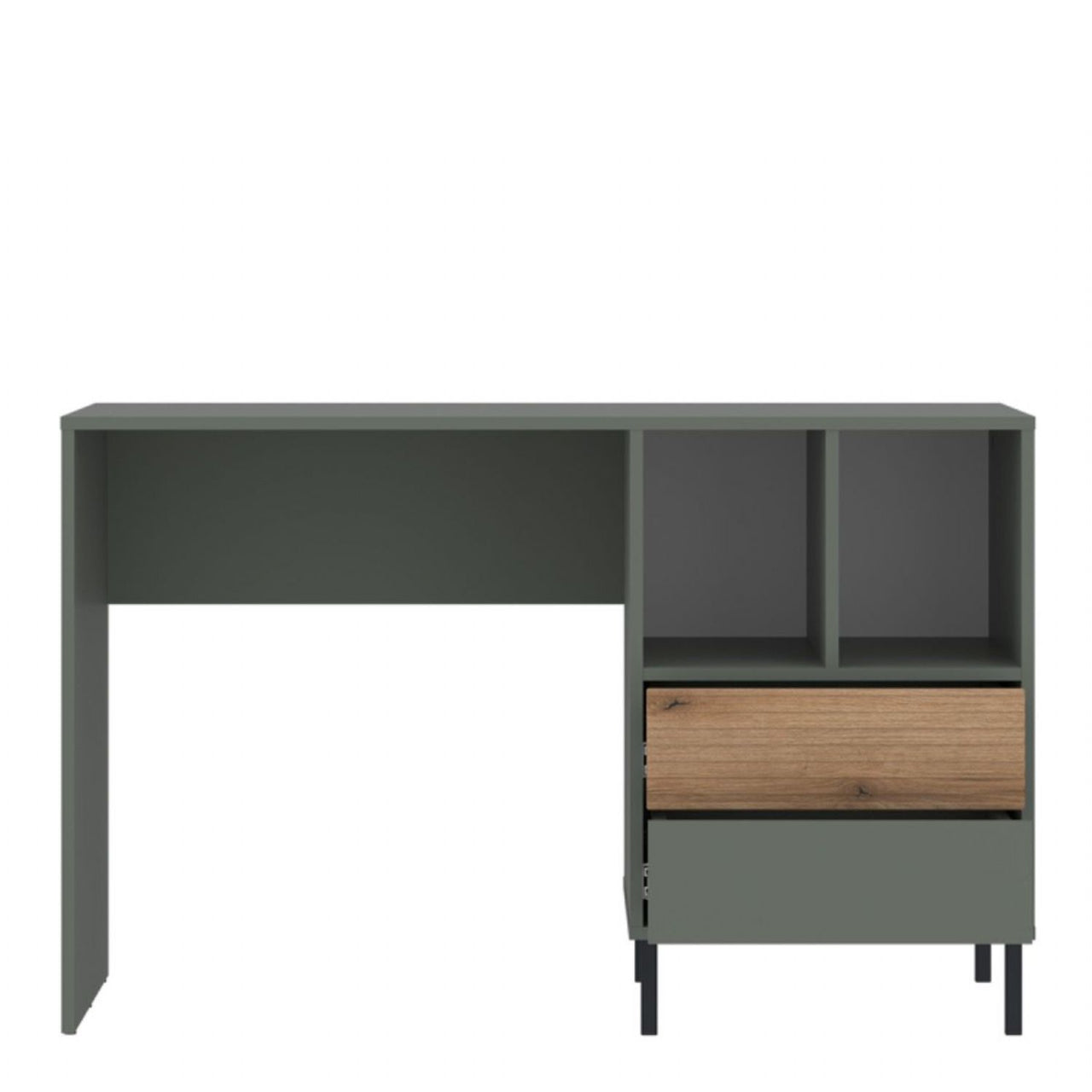 Darwin Desk 2 Drawer in Green Oak