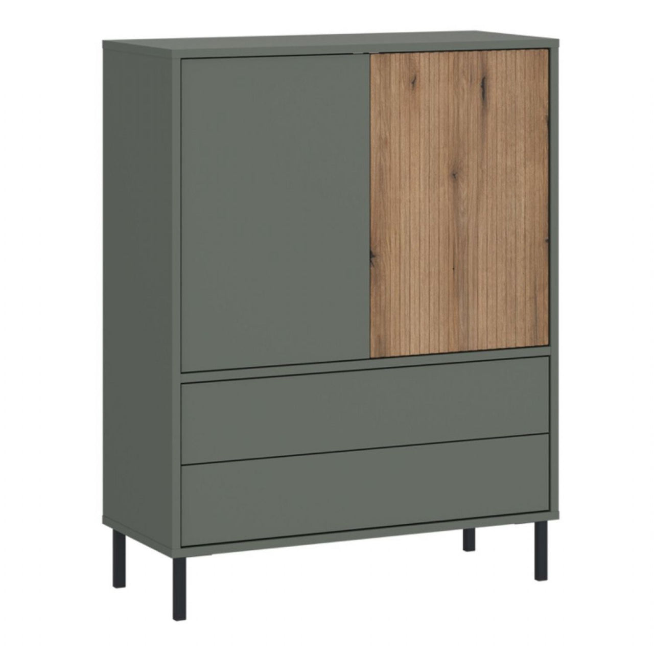 Darwin Sideboard 2 Door 2 Drawer in Green Oak