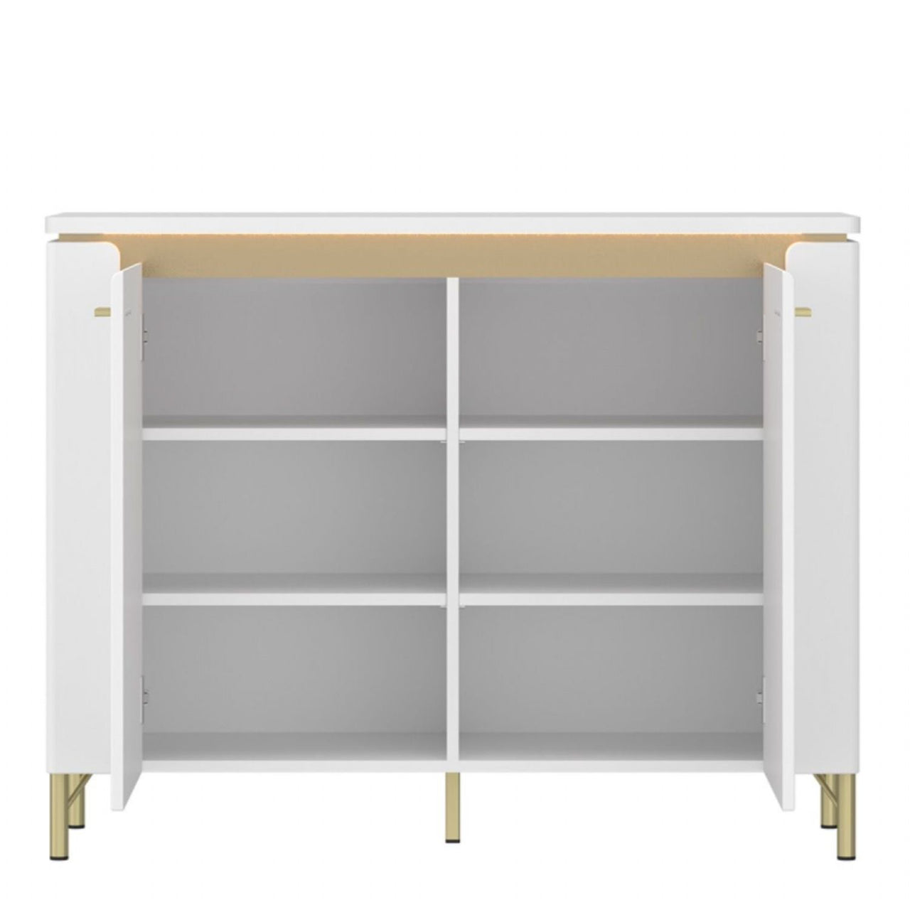 Lazio Sideboard 2 Door in Alpine White White Gloss