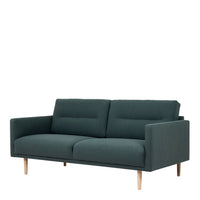 Thumbnail for Trendy Wide Dark Green Fabric 2.5 Seater Living Sofa With Oak Legs