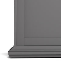 Thumbnail for Matt Grey 3 Door Triple Wardrobe