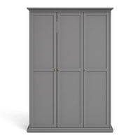 Thumbnail for Matt Grey 3 Door Triple Wardrobe