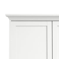 Thumbnail for Paris Wardrobe with 4 Doors and 2 Drawers in White