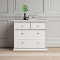 Thumbnail for Modern White Chest of 4 Drawers