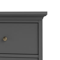 Thumbnail for Matt Grey 4 Drawer Chest With Metal Knobs