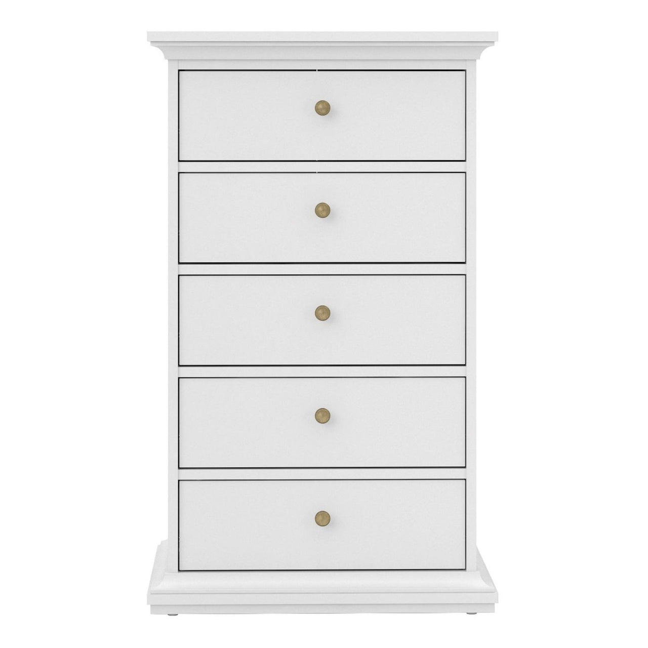 Paris Chest 5 drawers in White